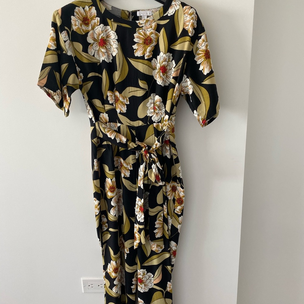 Long tropical pant jumpsuit size small